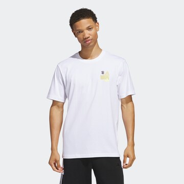 ADIDAS SPORTSWEAR Performance Shirt in White: front