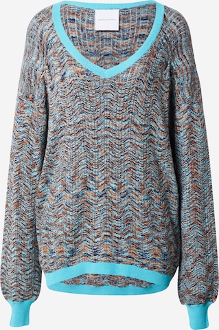 DELICATELOVE Sweater 'RYDER' in Blue: front