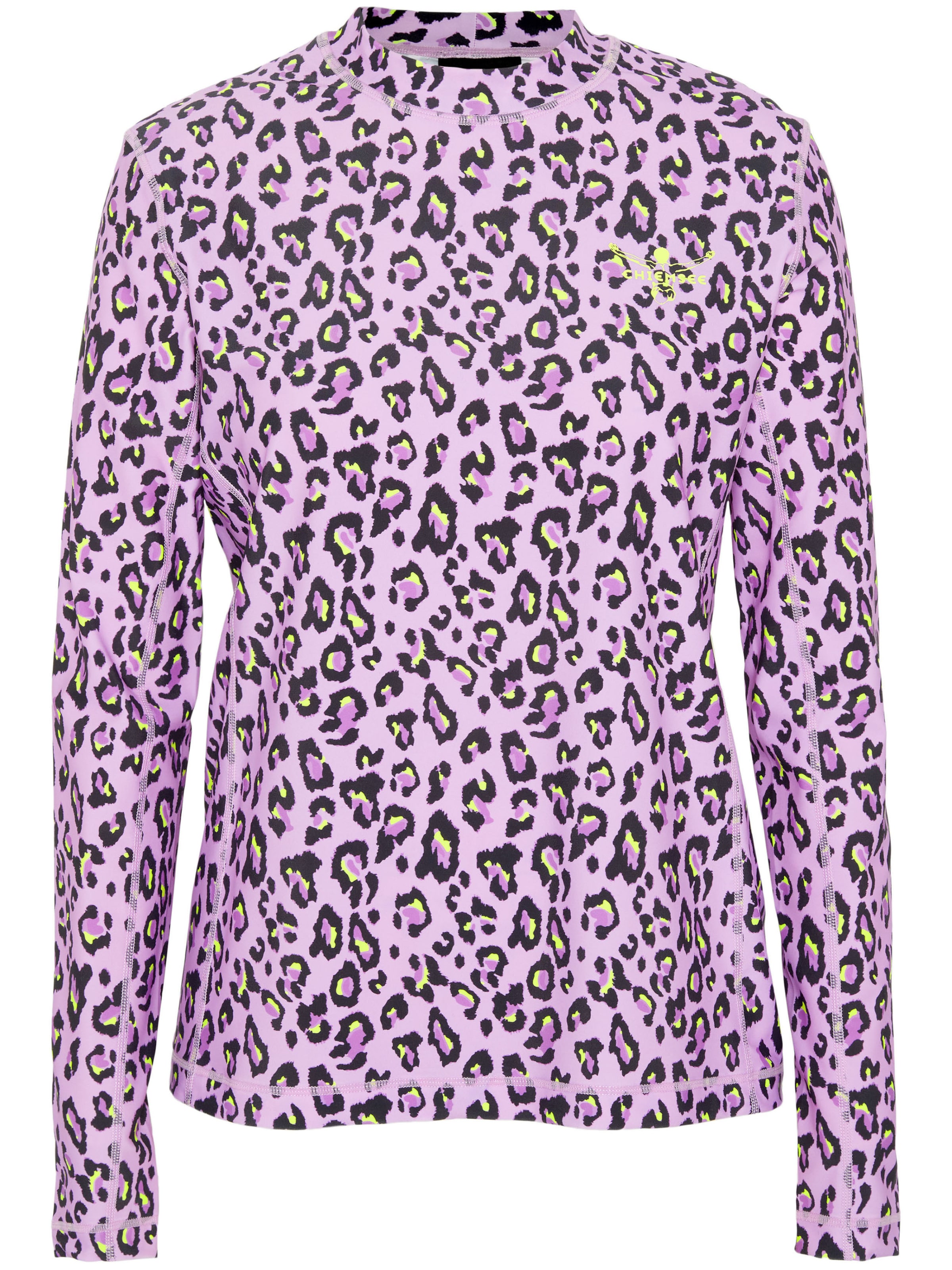 CHIEMSEE T-shirt Swimsuit ' mit Front- und Rückenprint ' in Purple: front