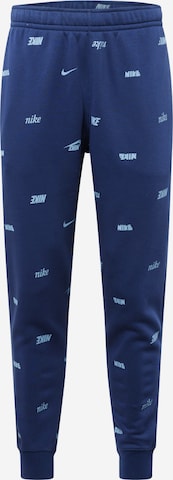 Nike Sportswear Kalhoty – modrá: přední strana