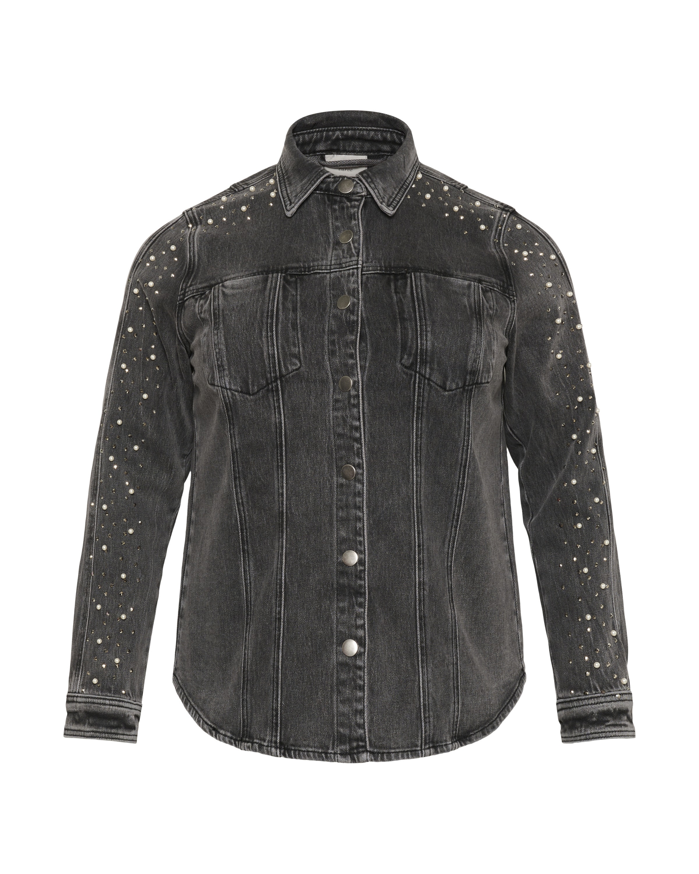 KAFFE CURVE Shirt in Grau: Vorderseite