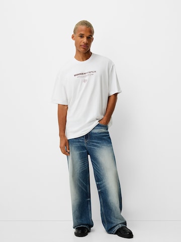 T-Shirt Bershka en blanc