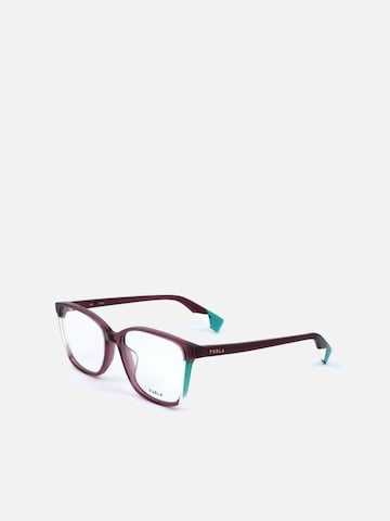 FURLA Sunglasses 'Furla VFU579 Shiny transparent marc 54/16/135 WOMAN Eyewear Frame' in Transparent: front