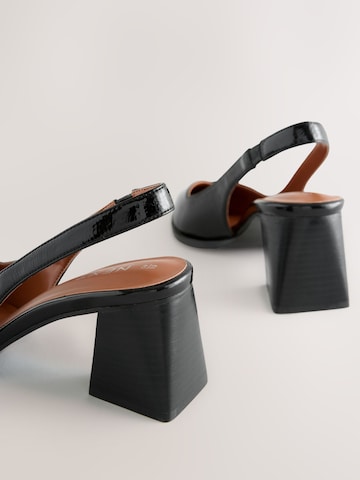 Next Lodičky s otvorenou pätou 'Forever Comfort' - Čierna