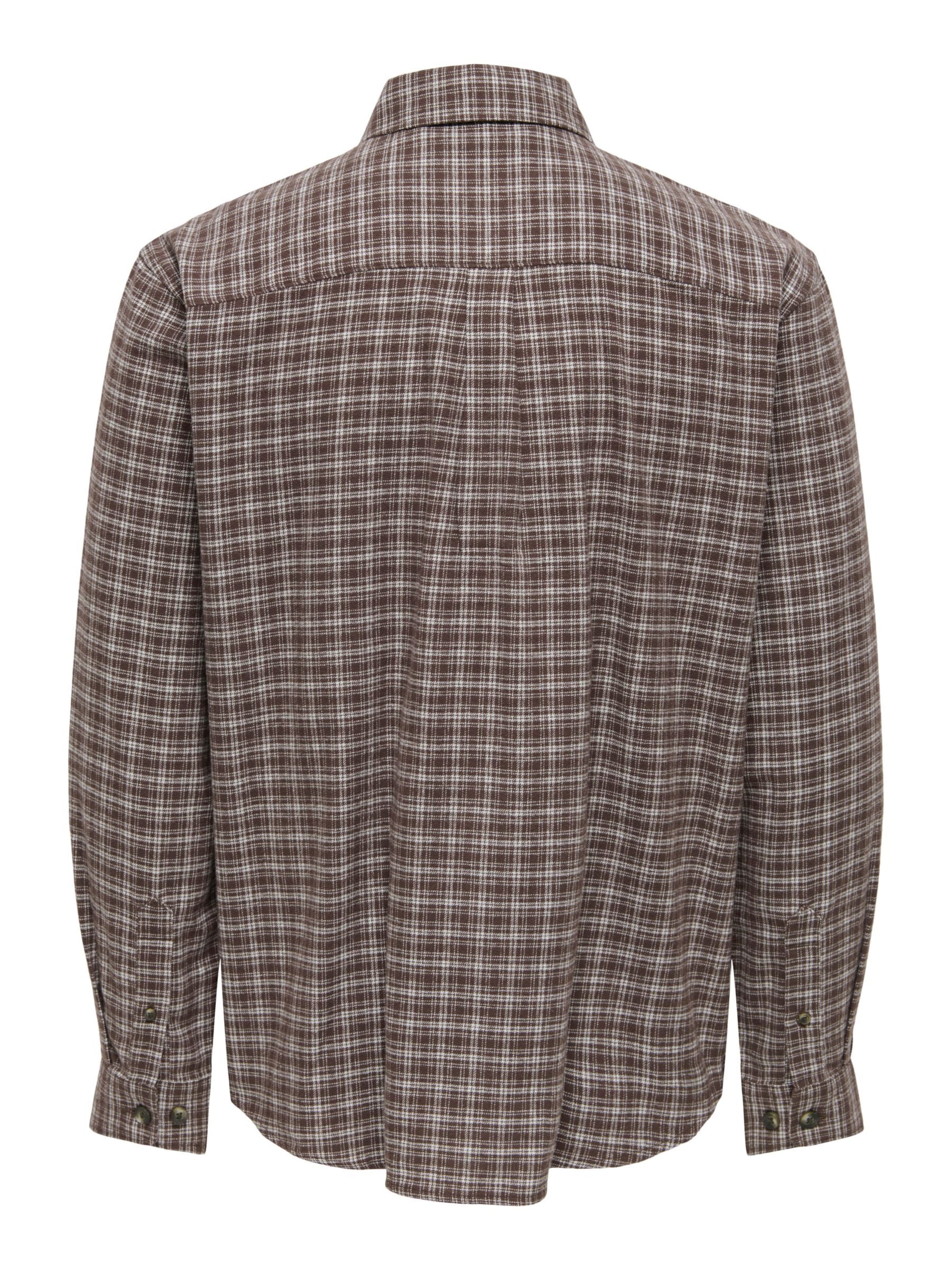 Comfort fit Camicia 'ONSGUDMUND' di Only & Sons in marrone