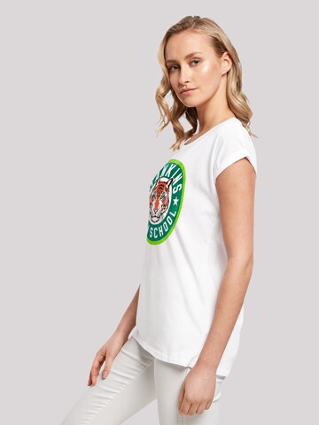 F4NT4STIC Shirt 'Stranger Things Hawkins Tiger Netflix TV Series' in Wit