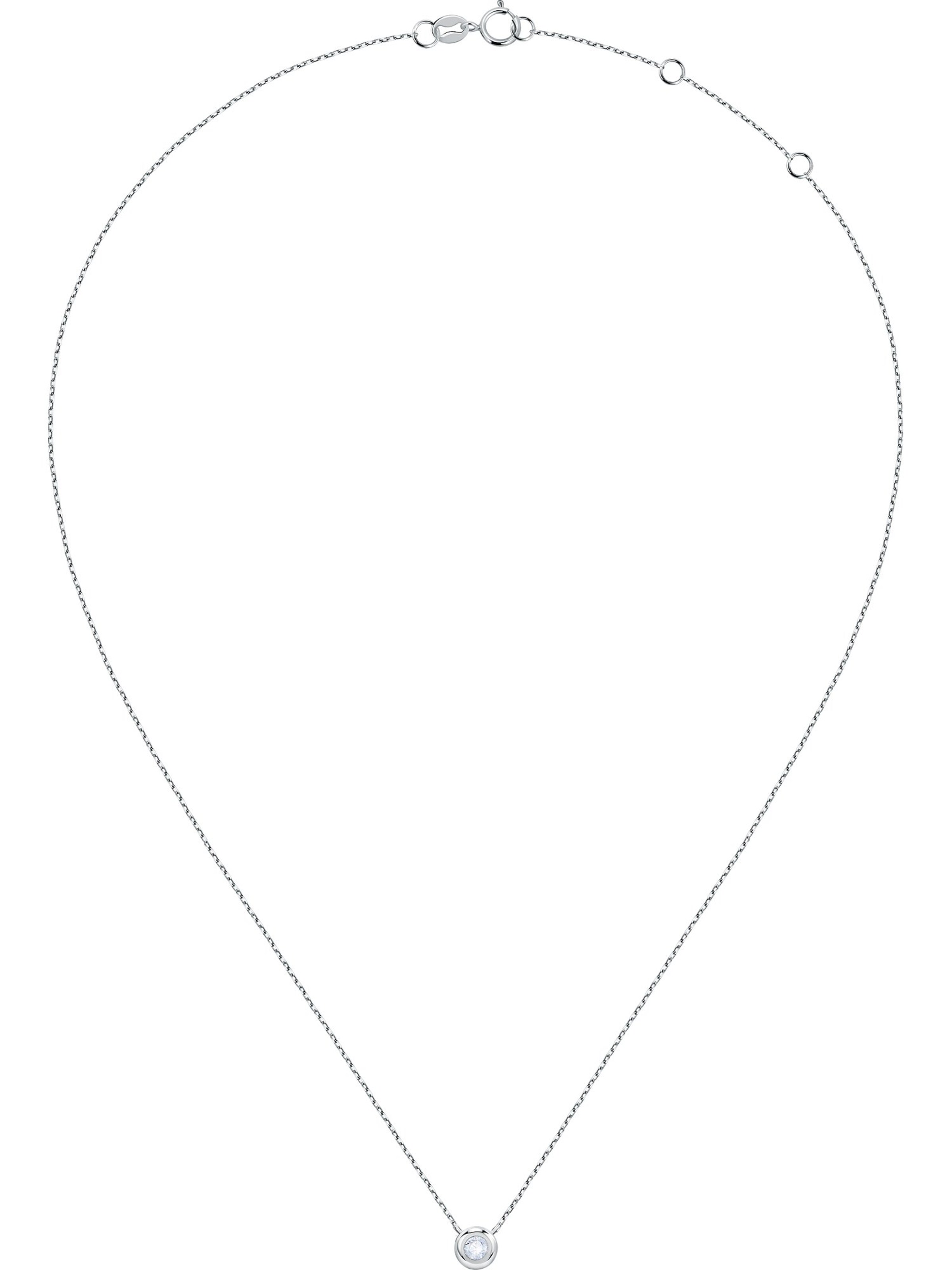 Live Diamond Kette in Weiß: Vorderseite