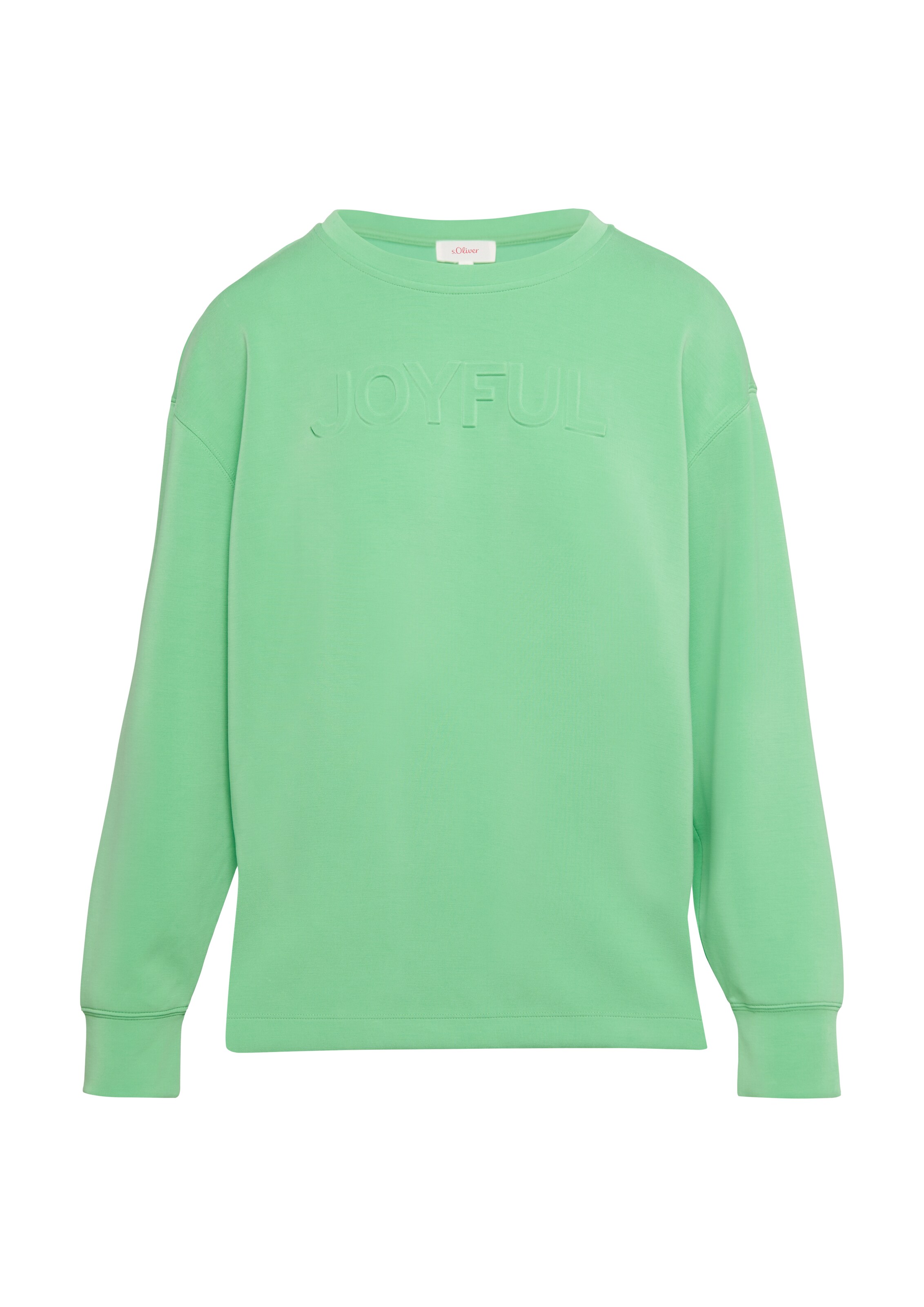 Sweat-shirt s.Oliver en vert : devant