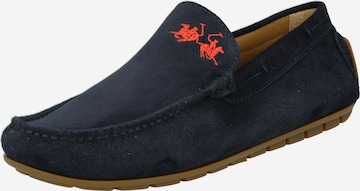 La Martina Moccasins in Blue: front