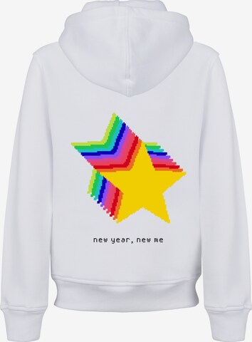 Sweat-shirt 'SIlvester Party Happy People Only' F4NT4STIC en blanc