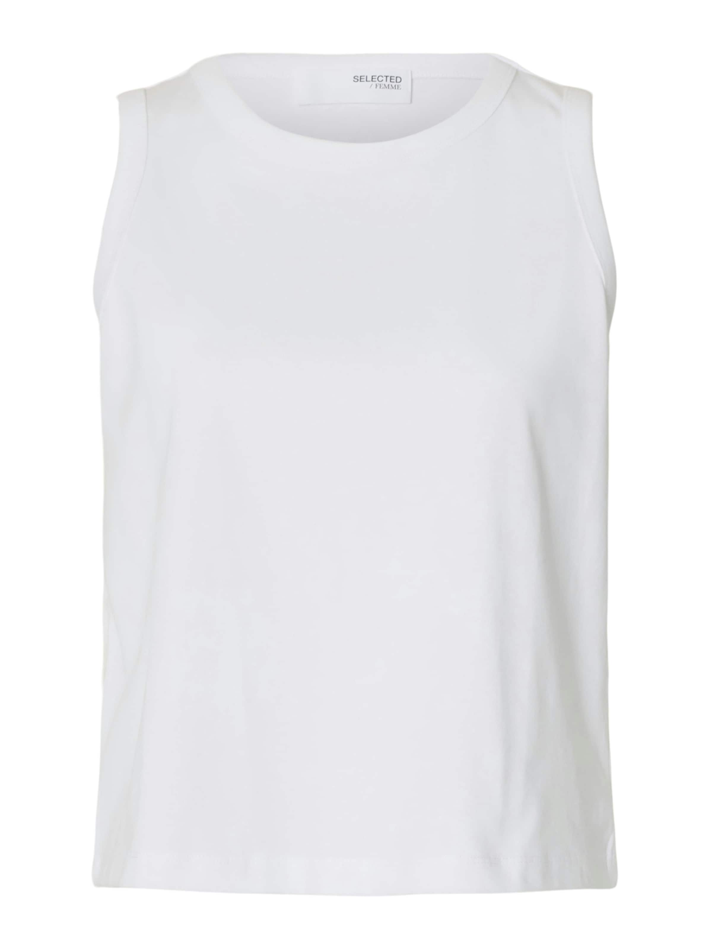 balta SELECTED Palaidinė be rankovių 'SLFEssential': priekis