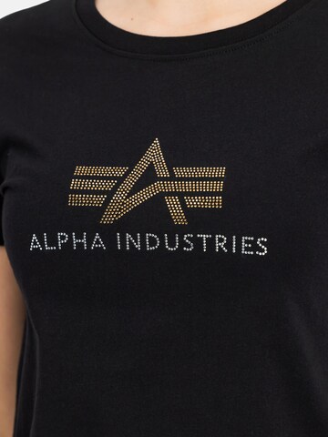 ALPHA INDUSTRIES Shirt 'Crystal'‌‌‌‌‌‌‌‌ in Schwarz