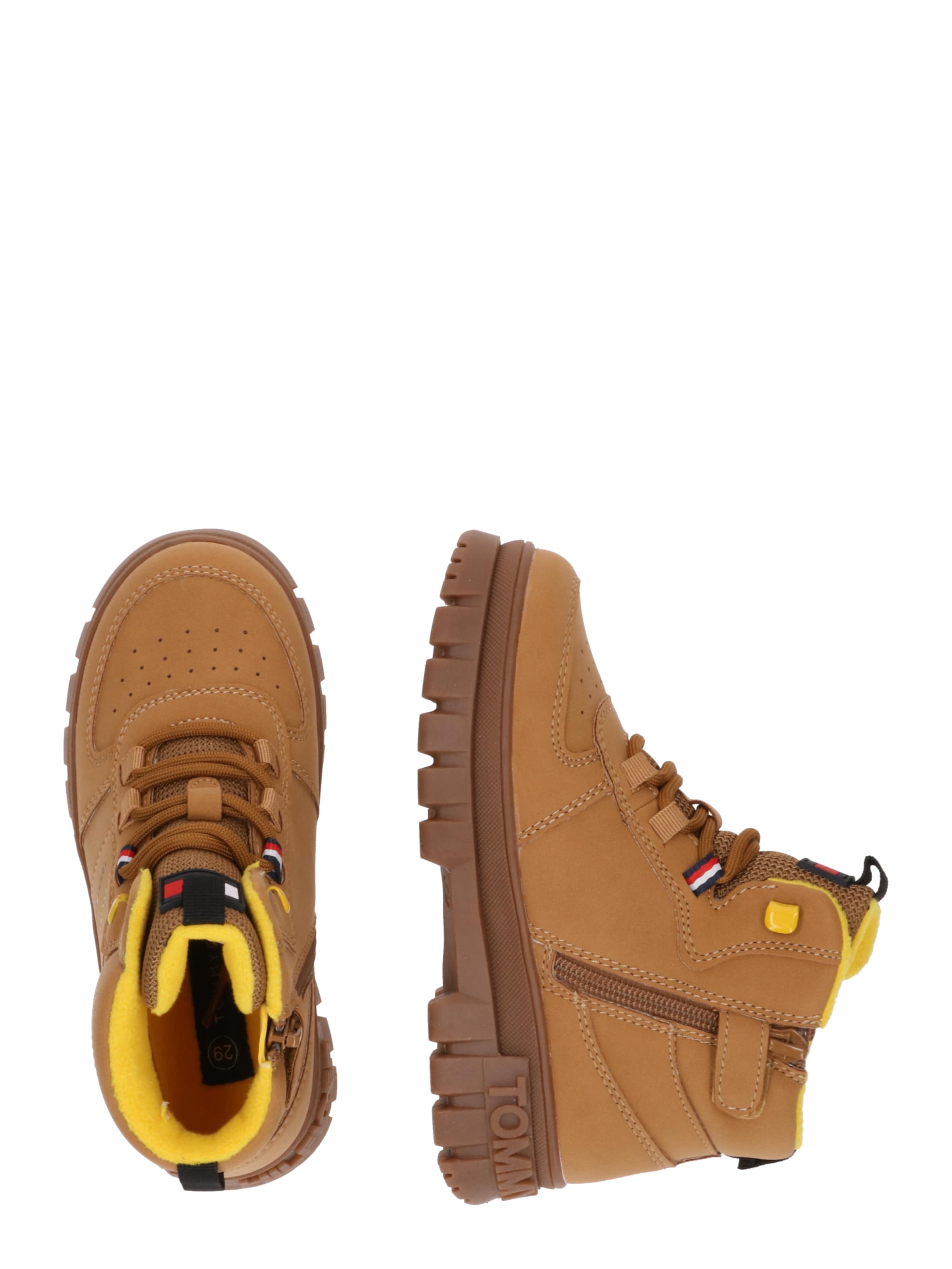 TOMMY HILFIGER Ботуши в кафяво