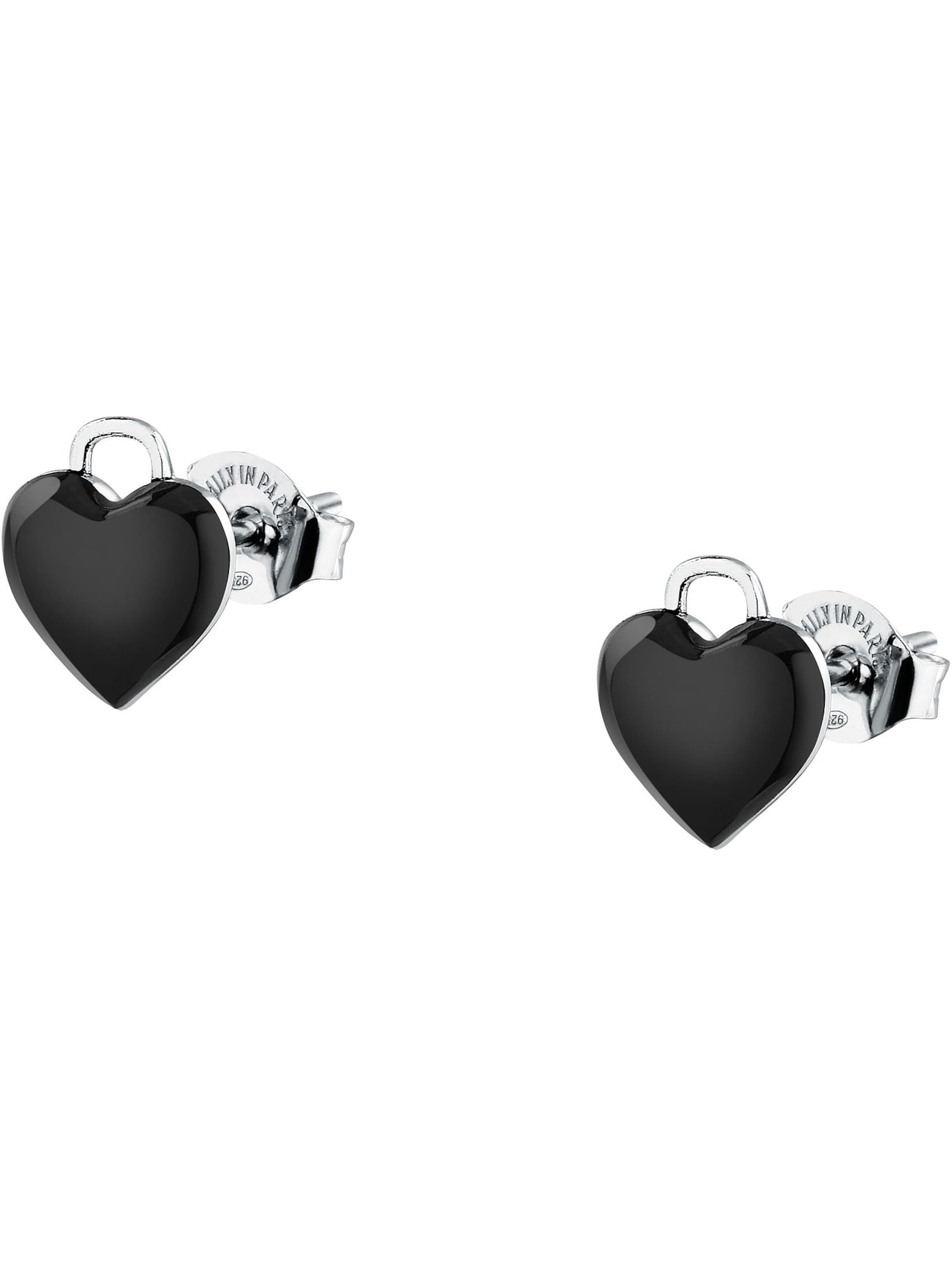 La Petite Story Earrings in Silver: front