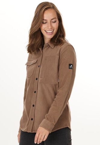 Whistler Athletic Fleece Jacket in Brown: front