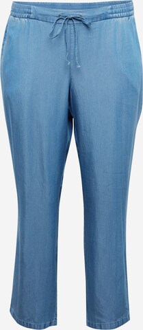 Vero Moda Curve Tapered Broek 'HARPER ' in Blauw: voorkant