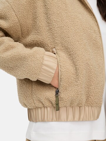 CAMEL ACTIVE Teddy Blouson mit Stehkragen und 2-Wege-Reißverschluss in Beige