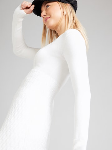 HOLLISTERPletena haljina - bijela boja