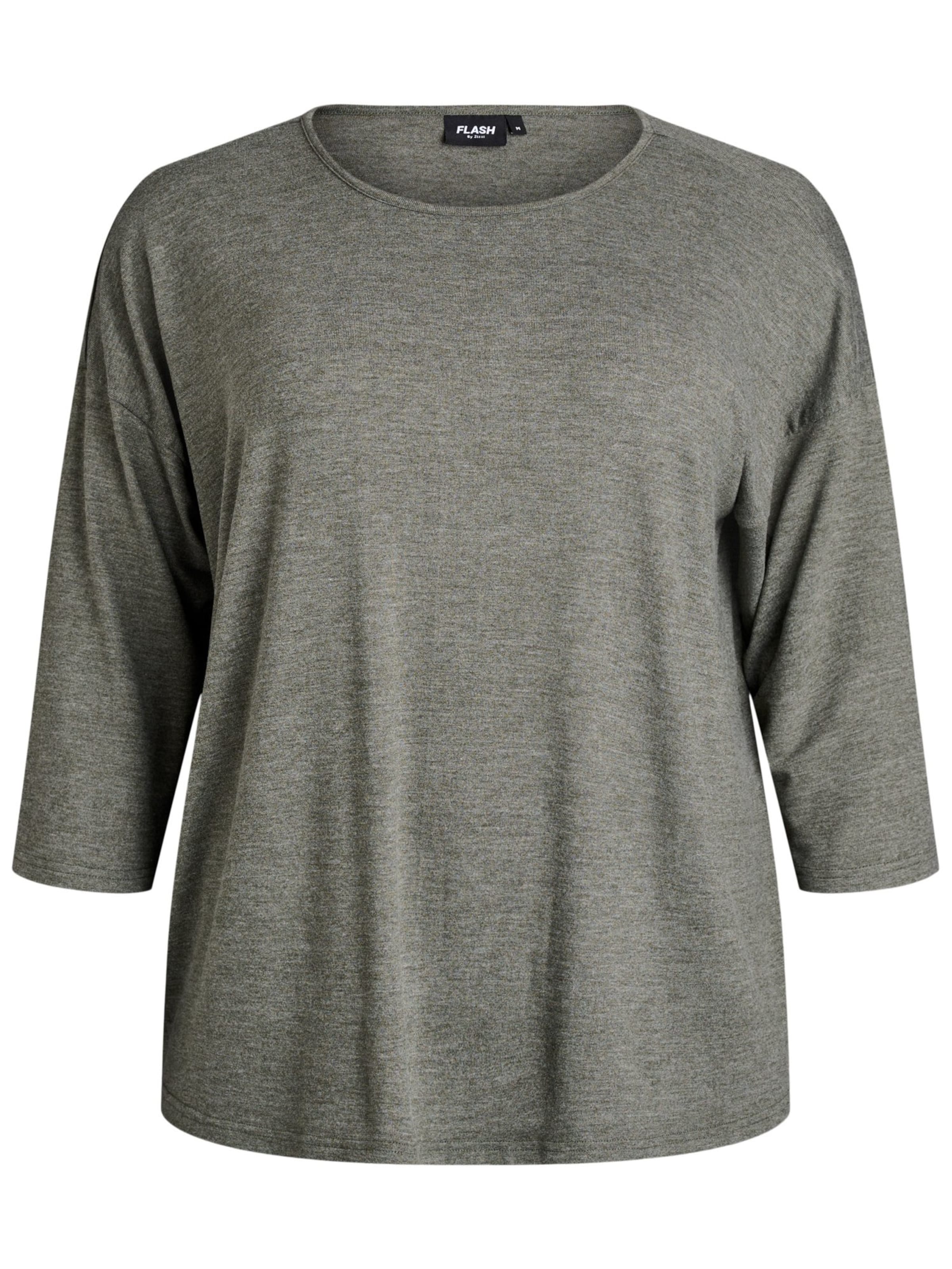 Flash by Zizzi Тениска 'FLROSEY' в зелено: отпред