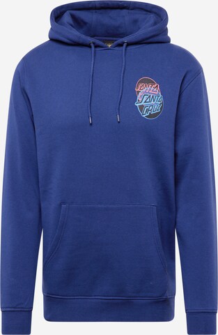 Sweat-shirt Santa Cruz en bleu : devant