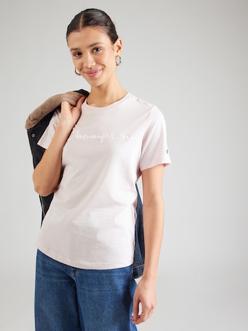 Champion Authentic Athletic Apparel Μπλουζάκι σε ροζ: μπροστά