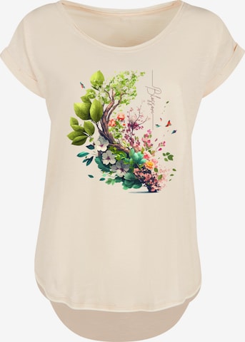 T-shirt F4NT4STIC en beige : devant