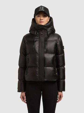 khujo Зимняя куртка 'Enits' в Черный: спереди