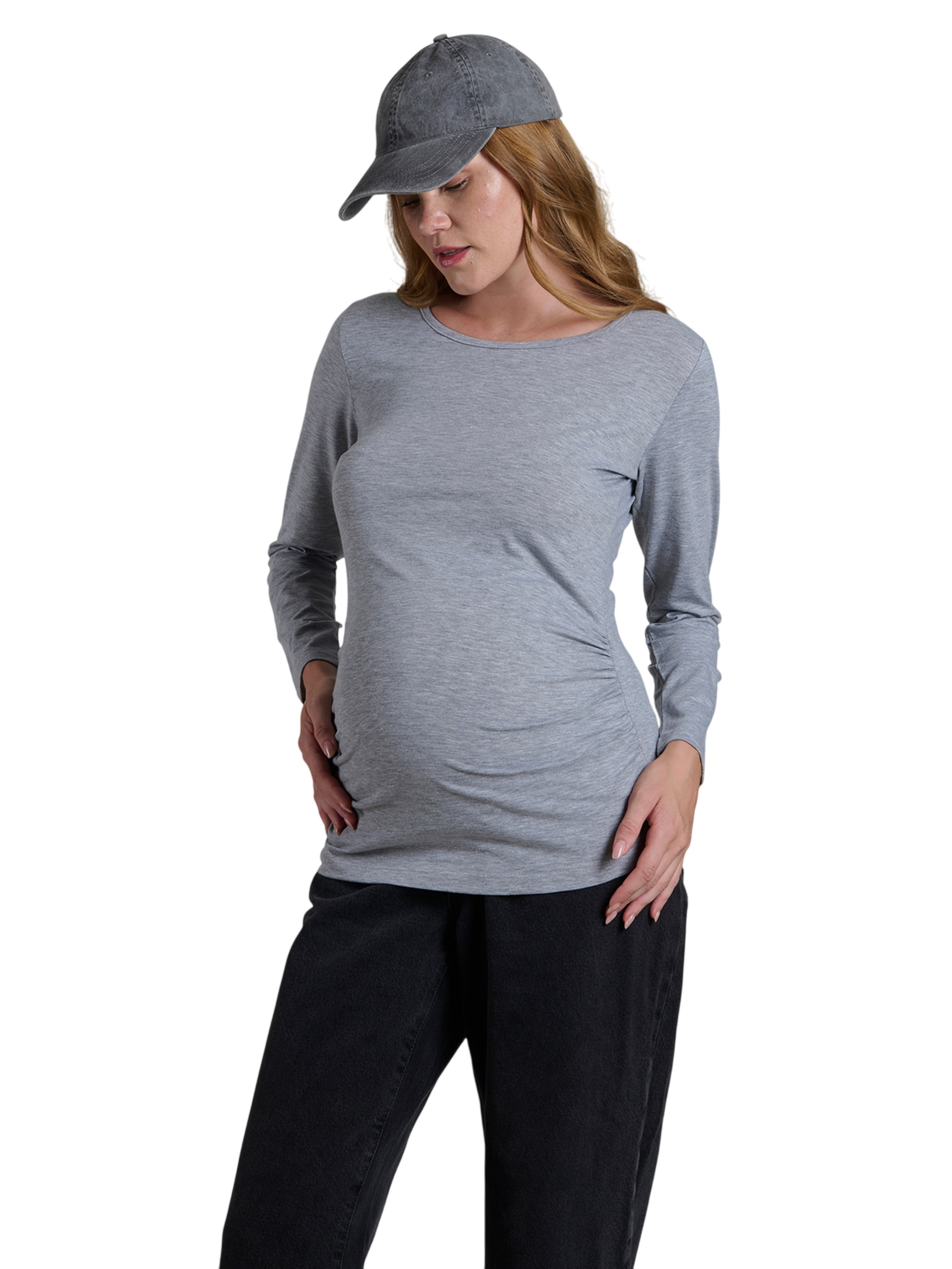 LYN MAMA Blouse in Grey