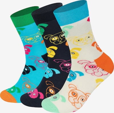 Kojinės 'Bavaria Edition' iš Happy Socks, spalva – vandens spalva / koralų splava / juoda / balta, Prekių apžvalga