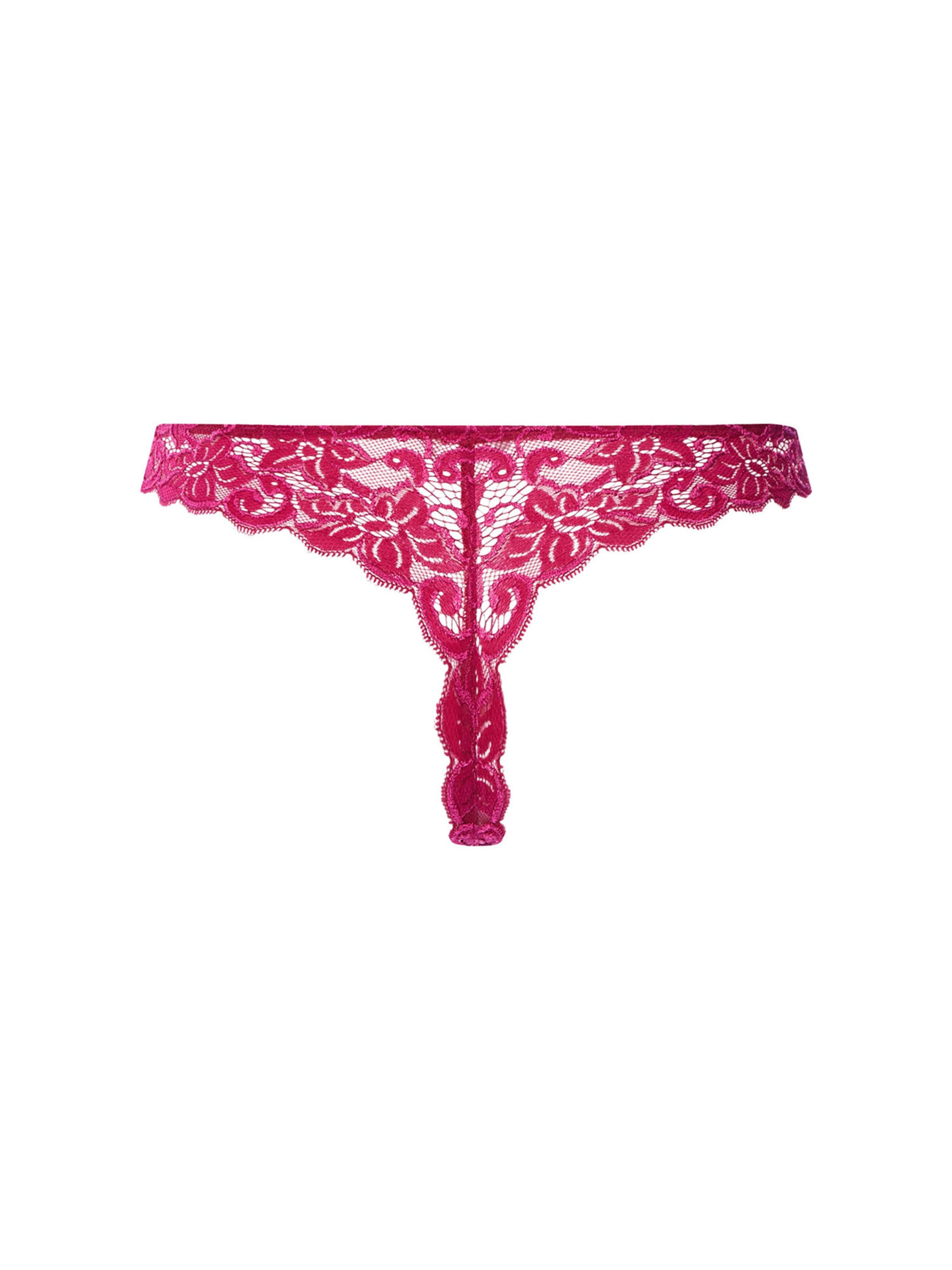 Hanro Thong 'French Lace' in Purple