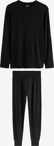 Next Pitkä pyjama värissä musta: etupuoli