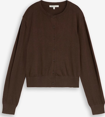 Cardigan TOM TAILOR DENIM en marron : devant