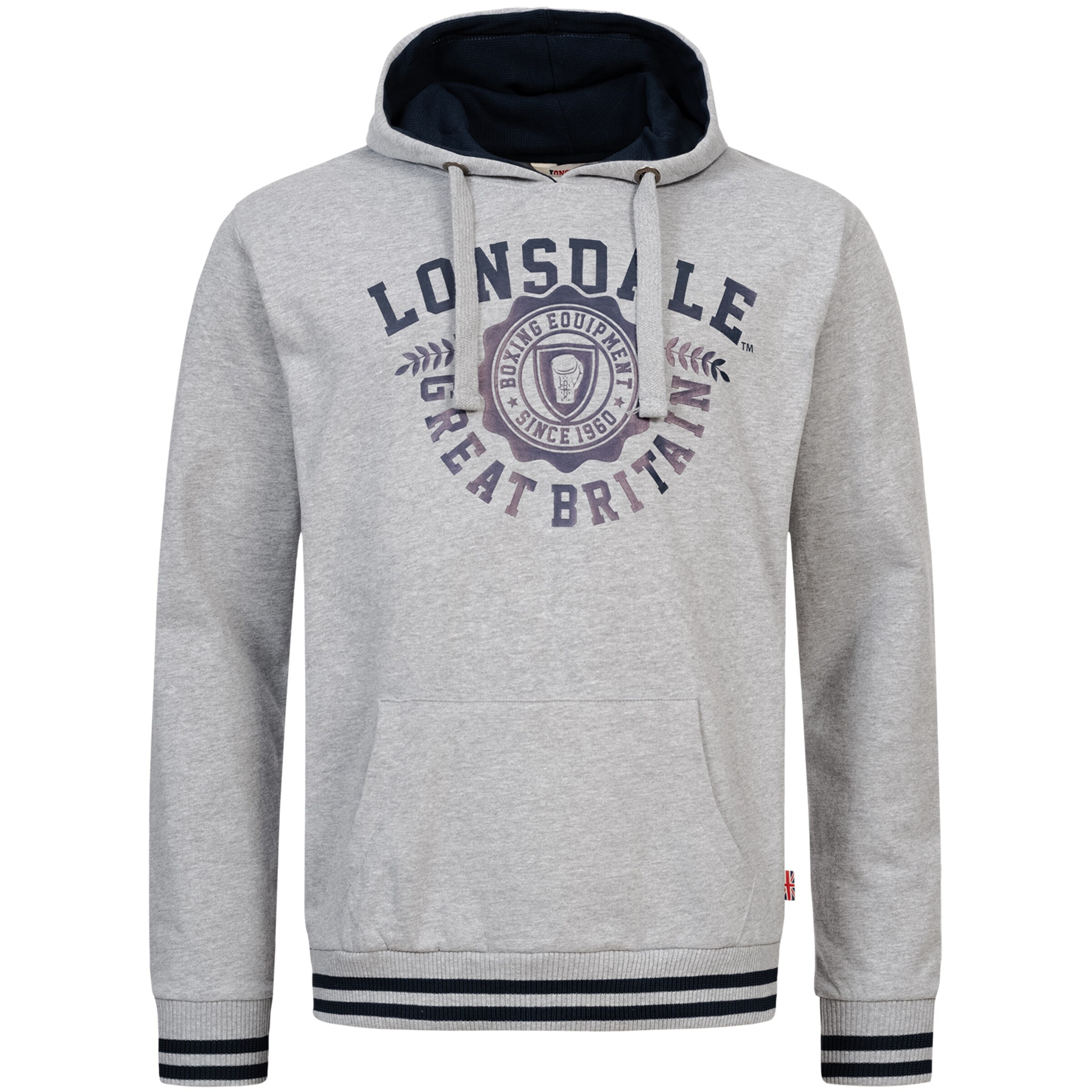 Sweat-shirt 'Daccombe' LONSDALE en gris : devant