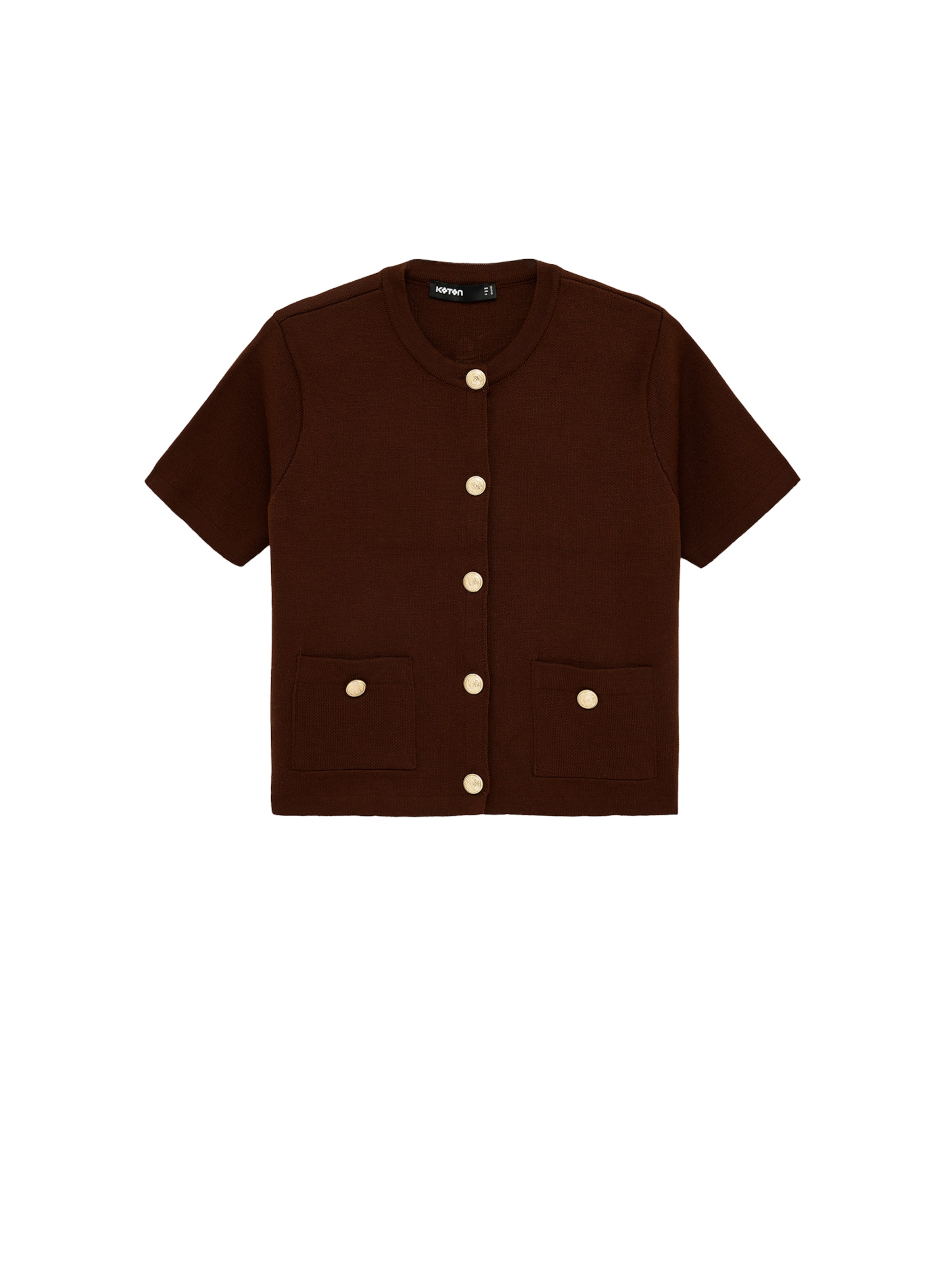 Koton Gebreid vest in Bruin: voorkant