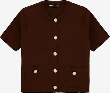 Koton Gebreid vest in Bruin: voorkant