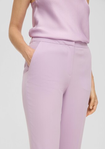 Tapered Pantaloni con piega frontale di s.Oliver BLACK LABEL in lilla