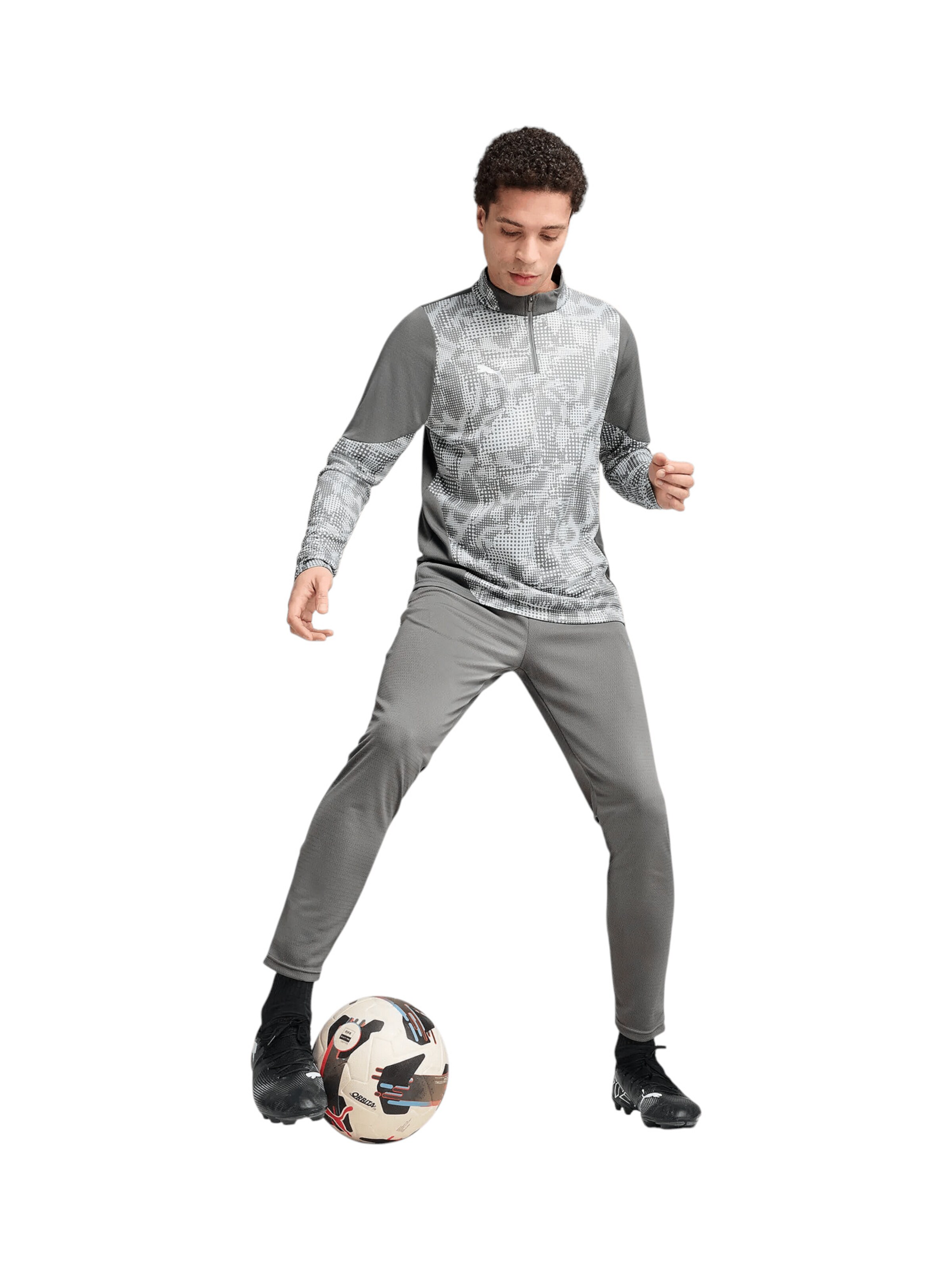 PUMA Regular Sporthose 'CUP' in Grau