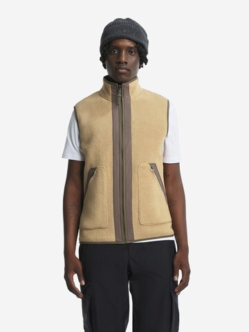 AIGLE Fleece Jacket 'T-Kit' in Beige: front