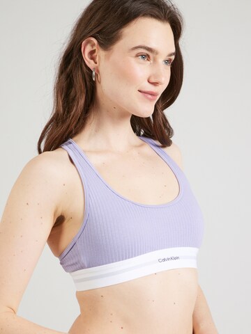 Bustino Reggiseno di Calvin Klein Underwear in lilla: frontale