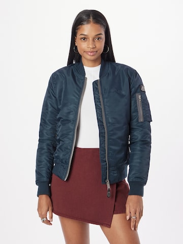 Veste mi-saison 'Airforce' Schott NYC en bleu : devant