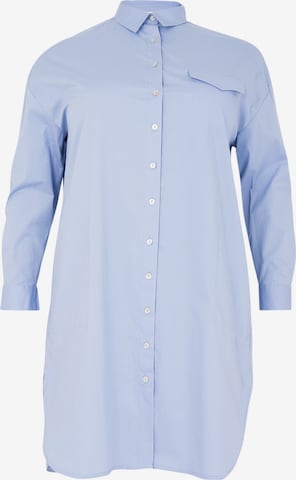 Yoek Blouse in Blauw: voorkant