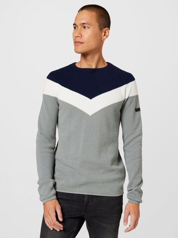 Key Largo Pullover 'RÜDIGER' in Grau: predná strana