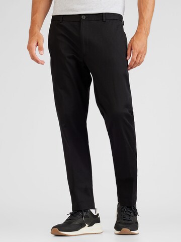 Coupe slim Pantalon chino 'Hank' JOOP! en noir : devant