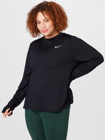 Tricou funcțional 'Element' de la Nike Sportswear pe negru: față