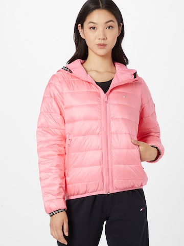 Tommy Jeans Regular Jacke in Pink: predná strana