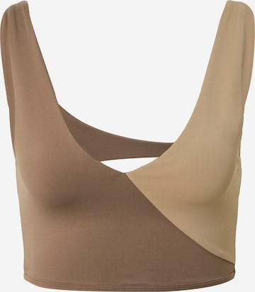 ABOUT YOU x Sofia Tsakiridou Top 'Claire' in Brown: front