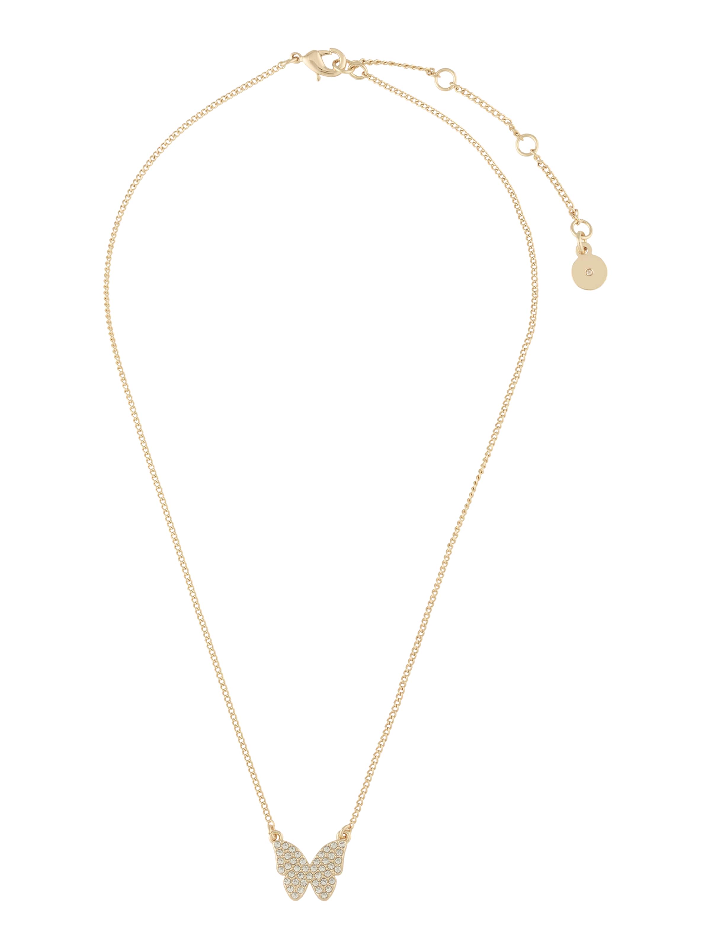 Chaîne DKNY en or : devant