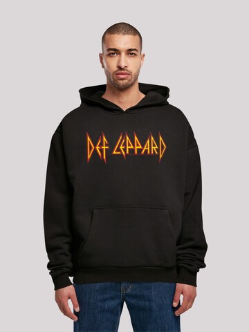 F4NT4STIC Sweatshirt 'Def Leppard' in Black: front