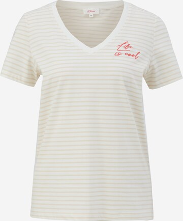 s.Oliver T-Shirt in Beige: predná strana