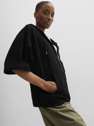 bonprix Sweatjacke in Schwarz